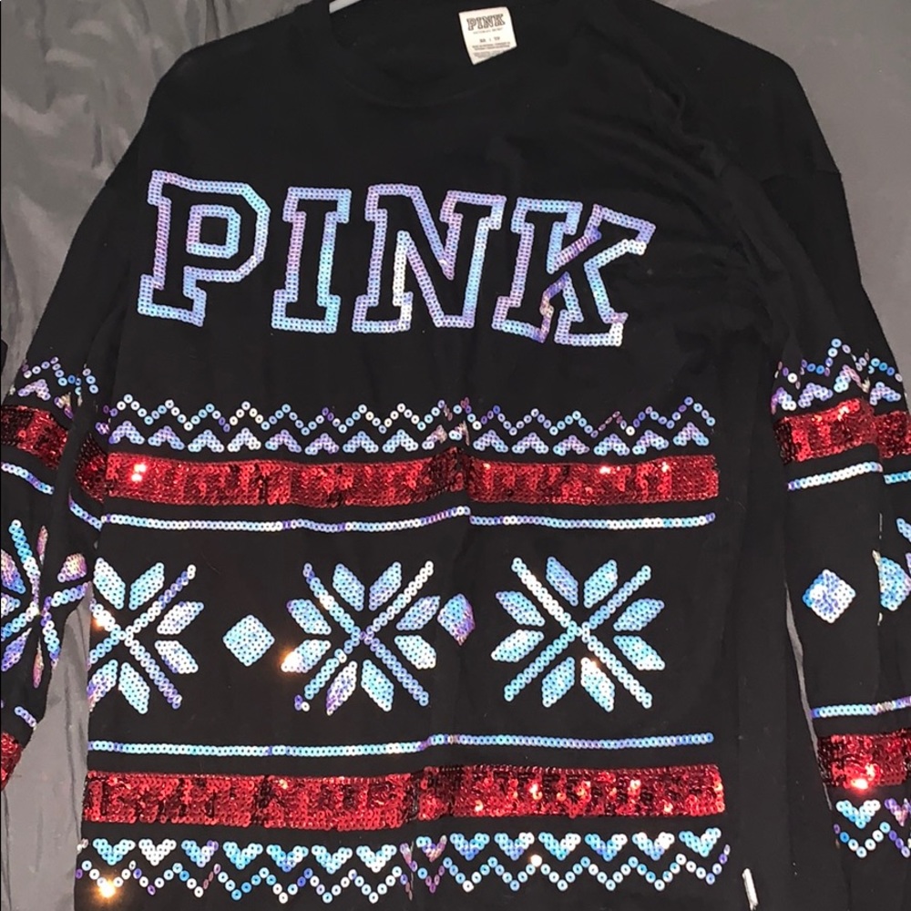 Pink Victoria secrets  long sleeve (sells fast)